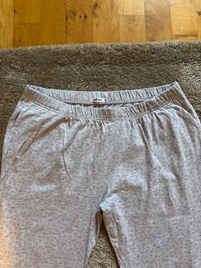 Pantalon pyjama gris Gemo M etat neuf - photo numéro 2