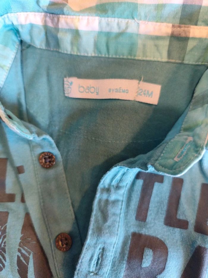Ensemble t-shirt et veste zippée 24 mois - photo numéro 4