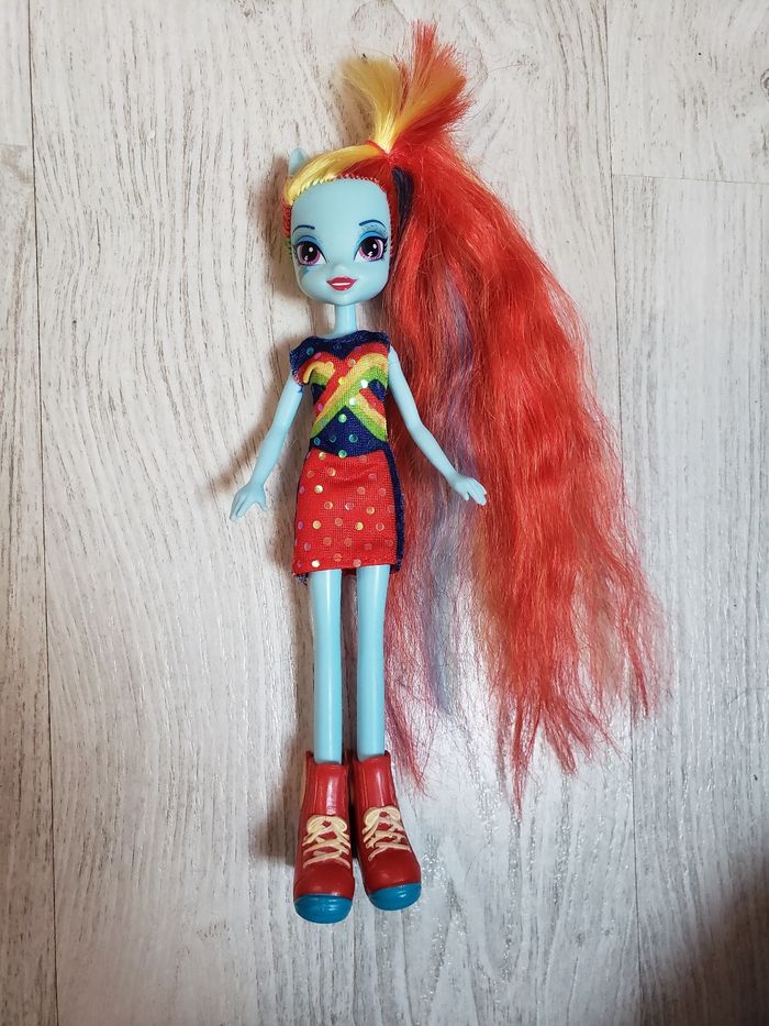 My little Pony - Equestria Girl - Rainbow Dash + deux poneys - photo numéro 9