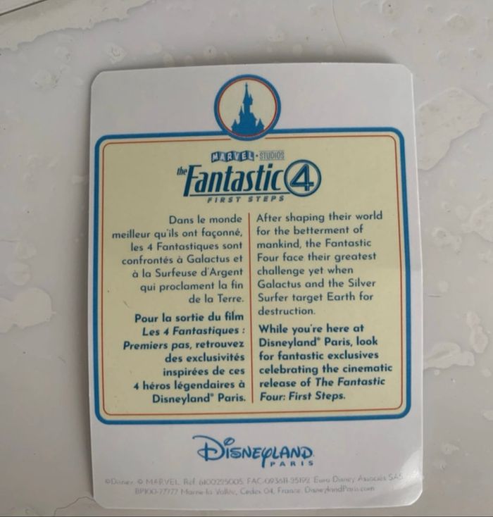 Carte les 4 fantastiques - photo numéro 2