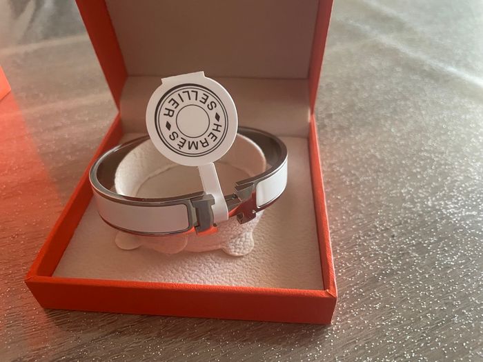 Bracelet hermès Blanc 19cm - photo numéro 6