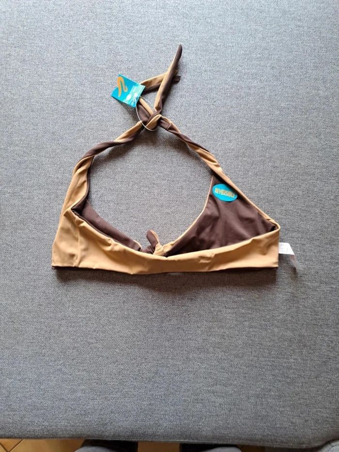 Maillot de bain / bikini réversible marron / beige en M - photo numéro 8