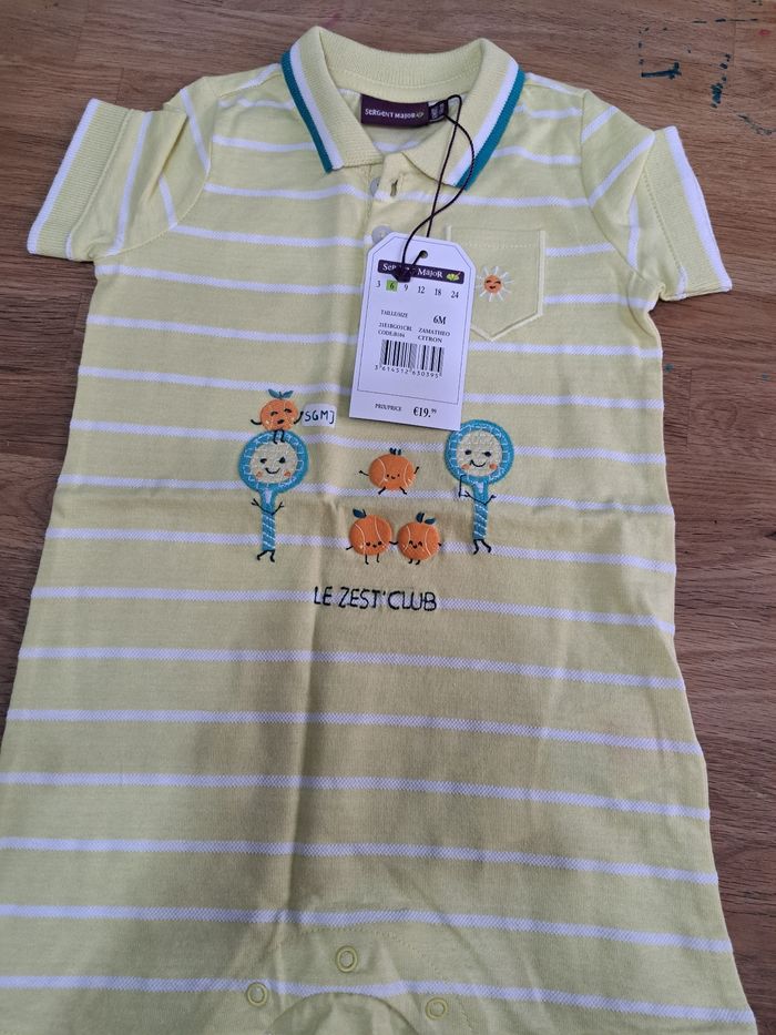 Combishort bébé garçon 6 mois