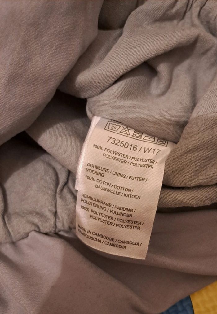 Robe sans manches gris oie, taille 12 mois (74 cm) - photo numéro 4