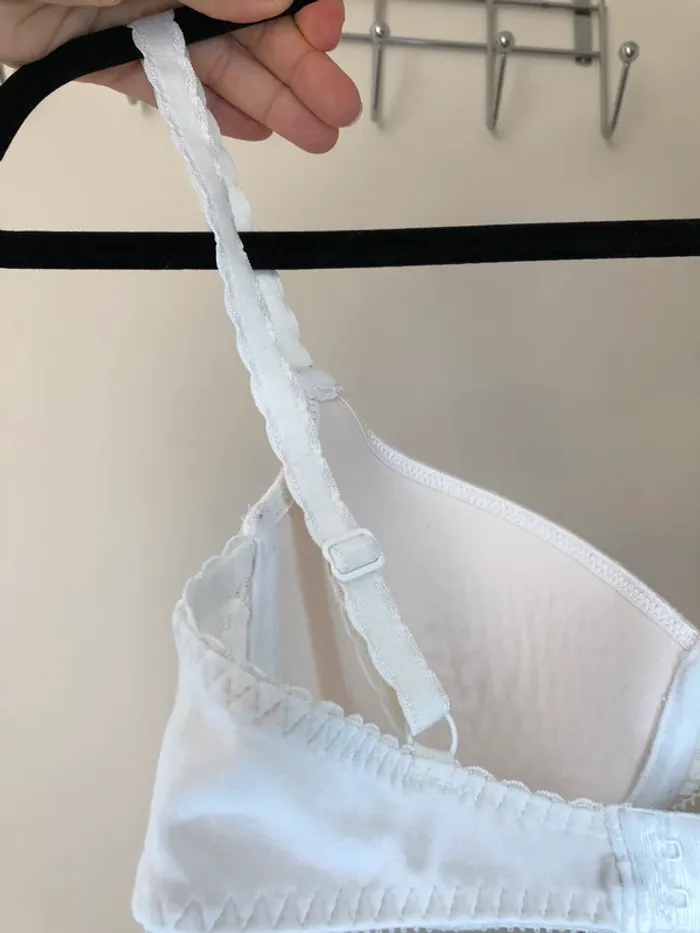 Soutien-gorge blanc rembourré avec dentelle Darjeeling 85C - photo numéro 3