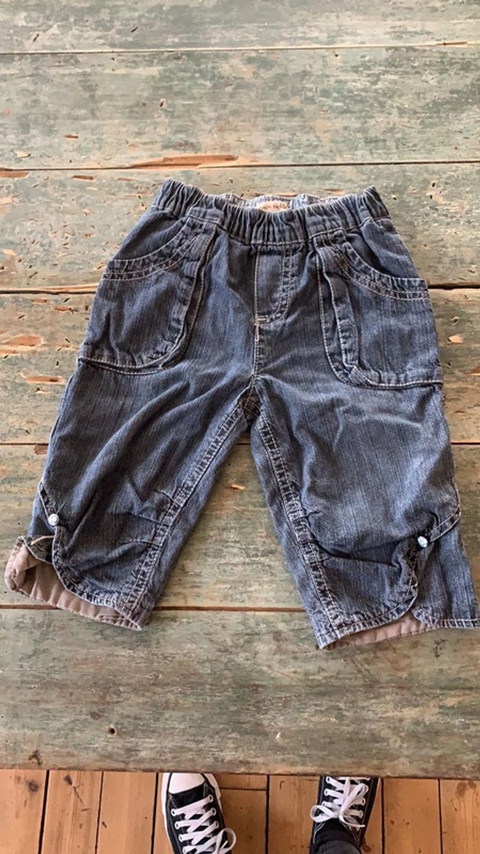 Pantalon en jean grains de blé