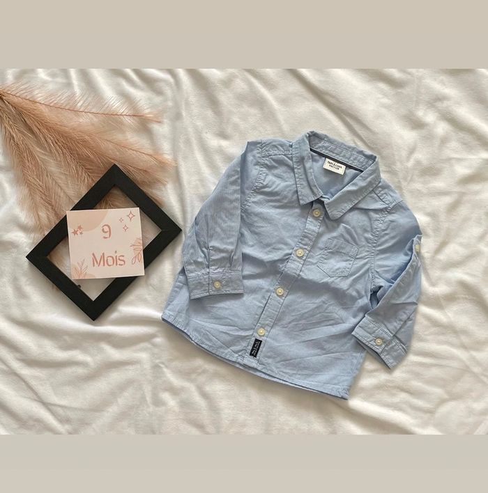 Chemise manches longues 9 mois bébé garçon