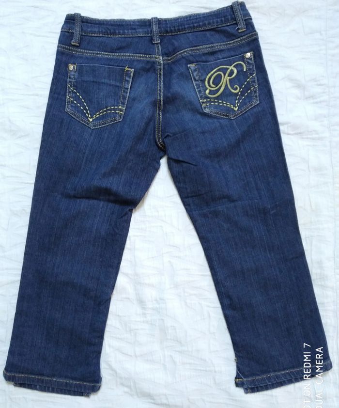 Redial Pantacourt Jean bleu brut or taille M - photo numéro 2