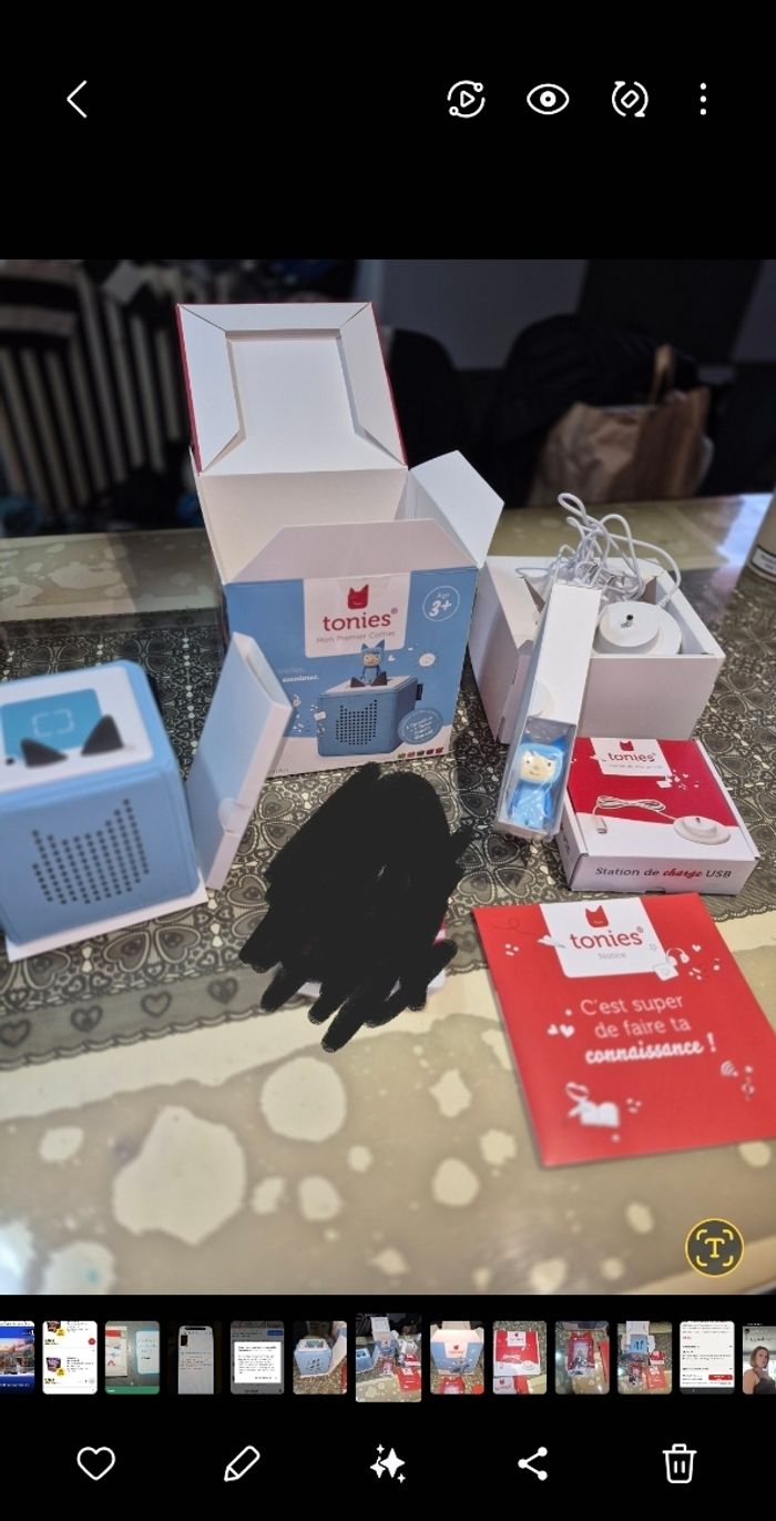 Toniebox neuve  ouvert juste pour la photo + chargeur usb neuf - photo numéro 4