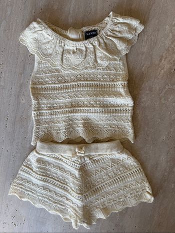 Ensemble crochet beige