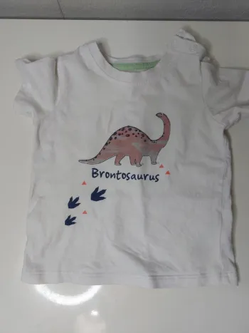 Tee-shirt blanc imprimé "Lupilu "