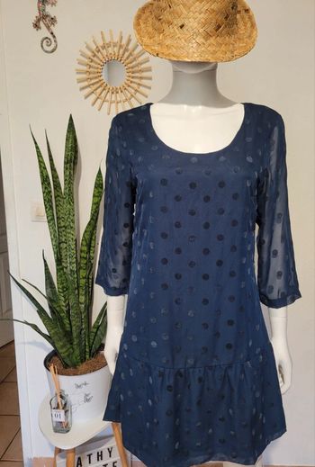 Robe manches voile