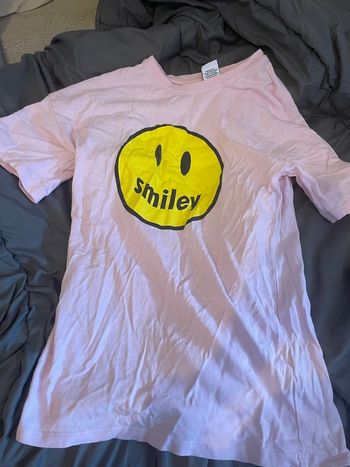 T-shirt smiley rose taille xxs 
