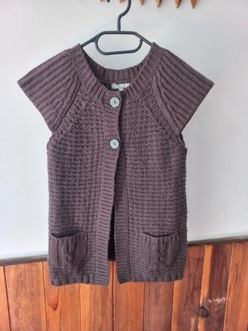 Gilet marron sans manches