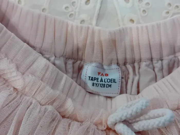Ensemble 8 ans t-shirt H&M jupe tulle rose tape à l'oeil - photo numéro 4