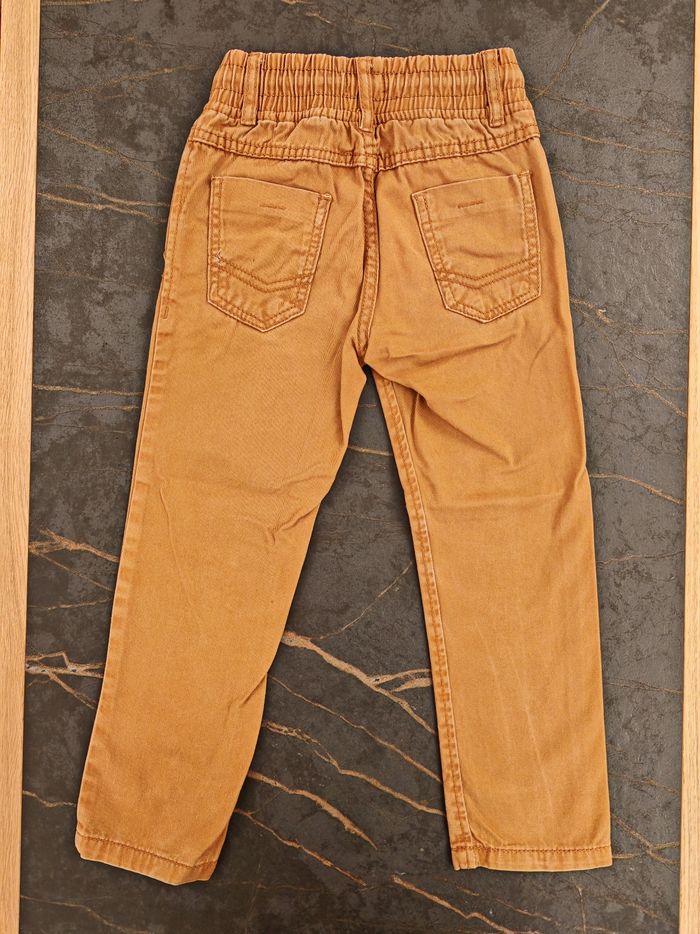 Pantalon en toile moutarde In Extenso 4 ans - photo numéro 2
