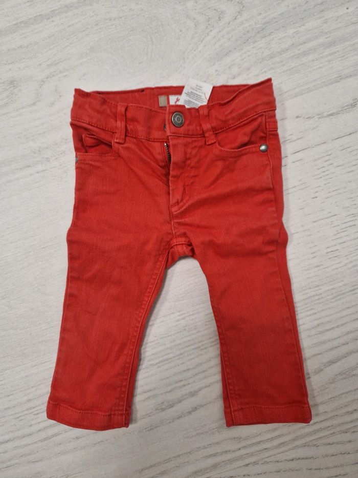 Jean rouge jacadi 12m