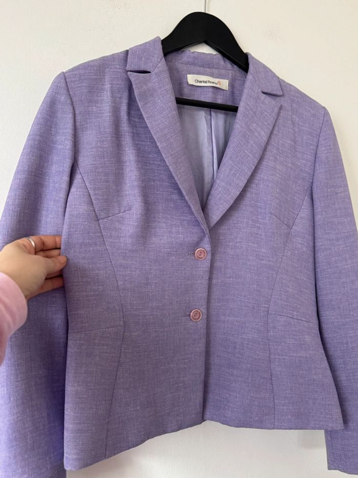 Blazer veste lilas Chantal Rosner Taille S/M - photo numéro 3