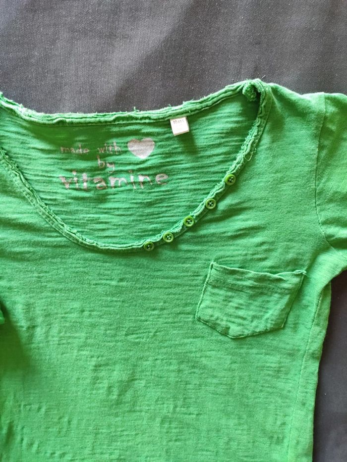 T-shirt aspect lin 10 ans - photo numéro 5