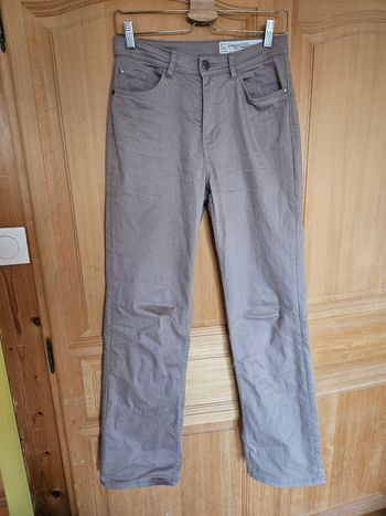 Jeans jambe large taille haute taille 38 