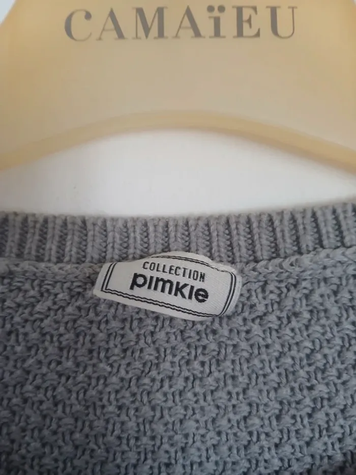 Pull gris - photo numéro 2