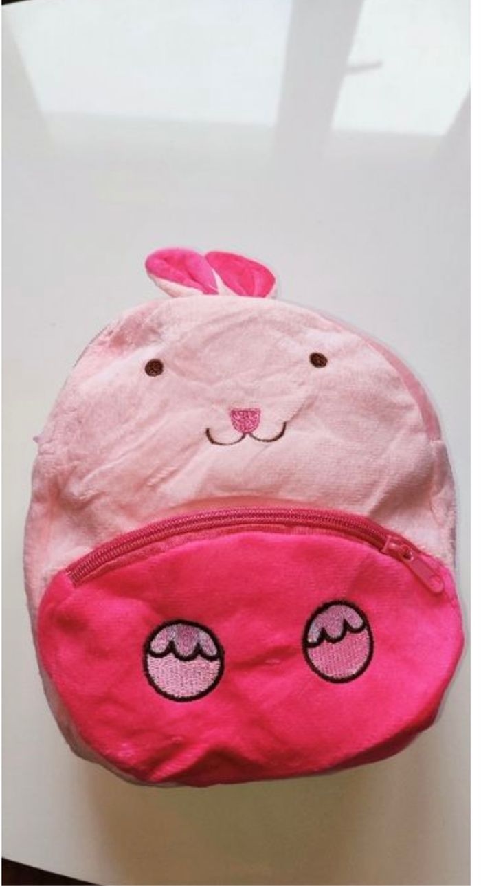 Petit sac à dos lapin rose