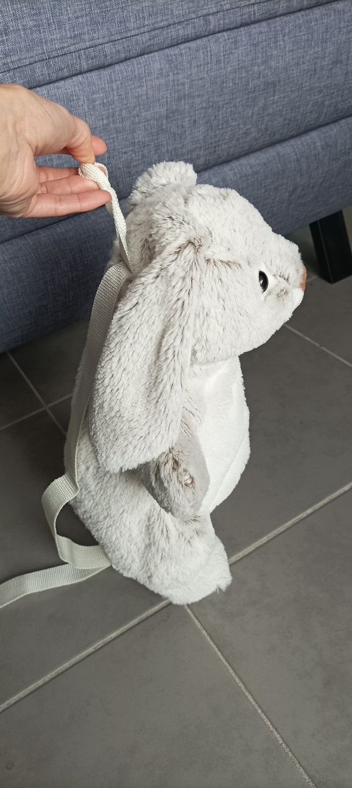 Sac à dos en peluche lapin - photo numéro 2
