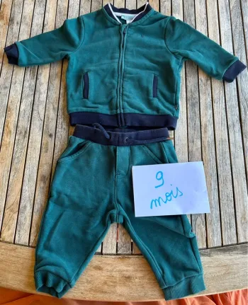 Ensemble jogging Obaïbi bébé garçon - 9 mois