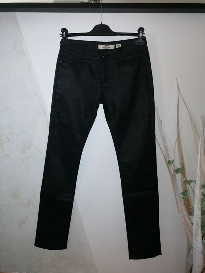 Pantalon noir effet simili Azerty 36 - photo numéro 3