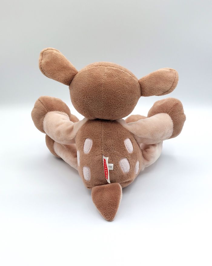 Peluche doudou faon Rosy NATTOU rose marron beige 28 cm champignon ancien modèle - photo numéro 2
