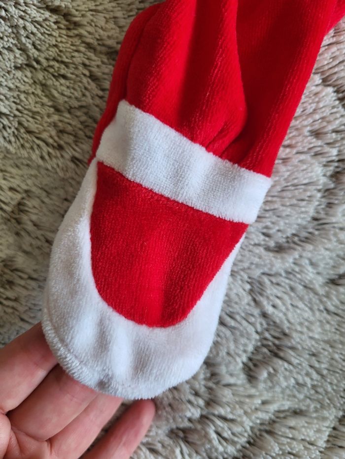 Pyjama velours 6 mois fille avec bonnet NEUF - photo numéro 4