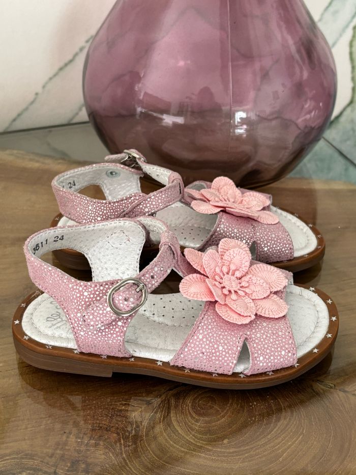 Sandales rose fleurs Little mary - photo numéro 4