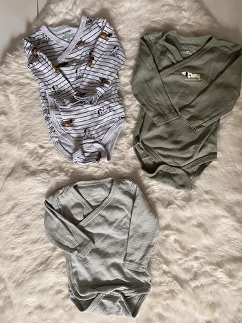 Lot de 3 bodies manches longues Kiabi 3 mois