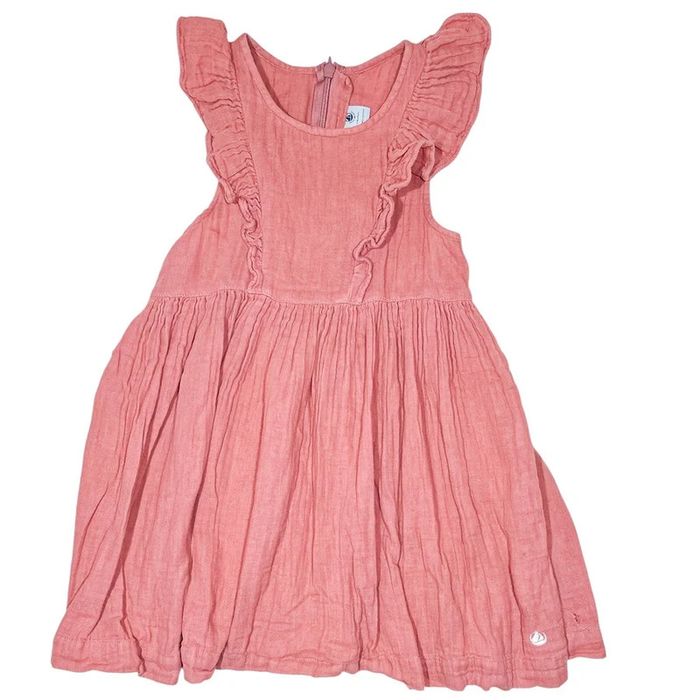 Petit Bateau Robe à manches courtes 4 ans en coton bio