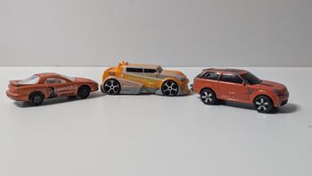 [Jouet] Lot de 3 voitures oranges