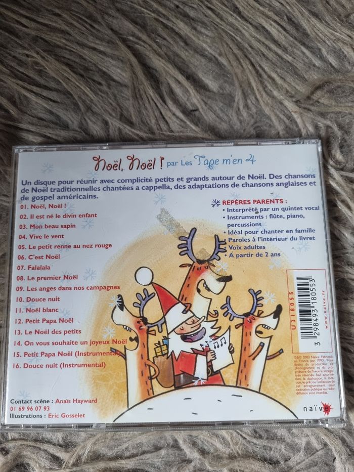 Cd Les Grand Classiques de Noël tout en voix et en swing (Noël Noël par Les Tape m'en 4) - photo numéro 2