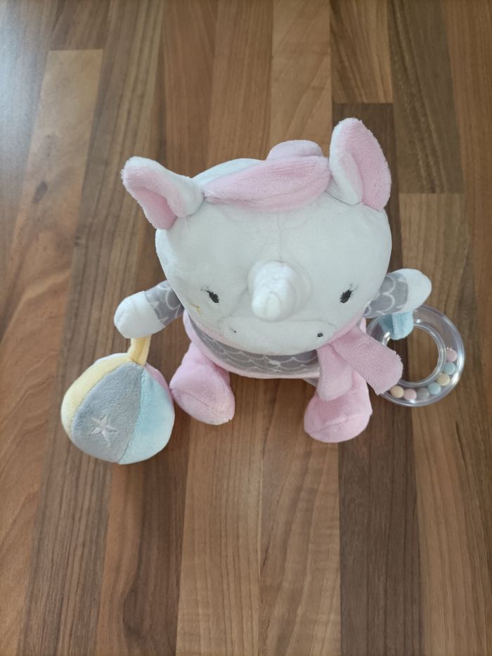 Doudou licorne avec hochets intégrés - photo numéro 3