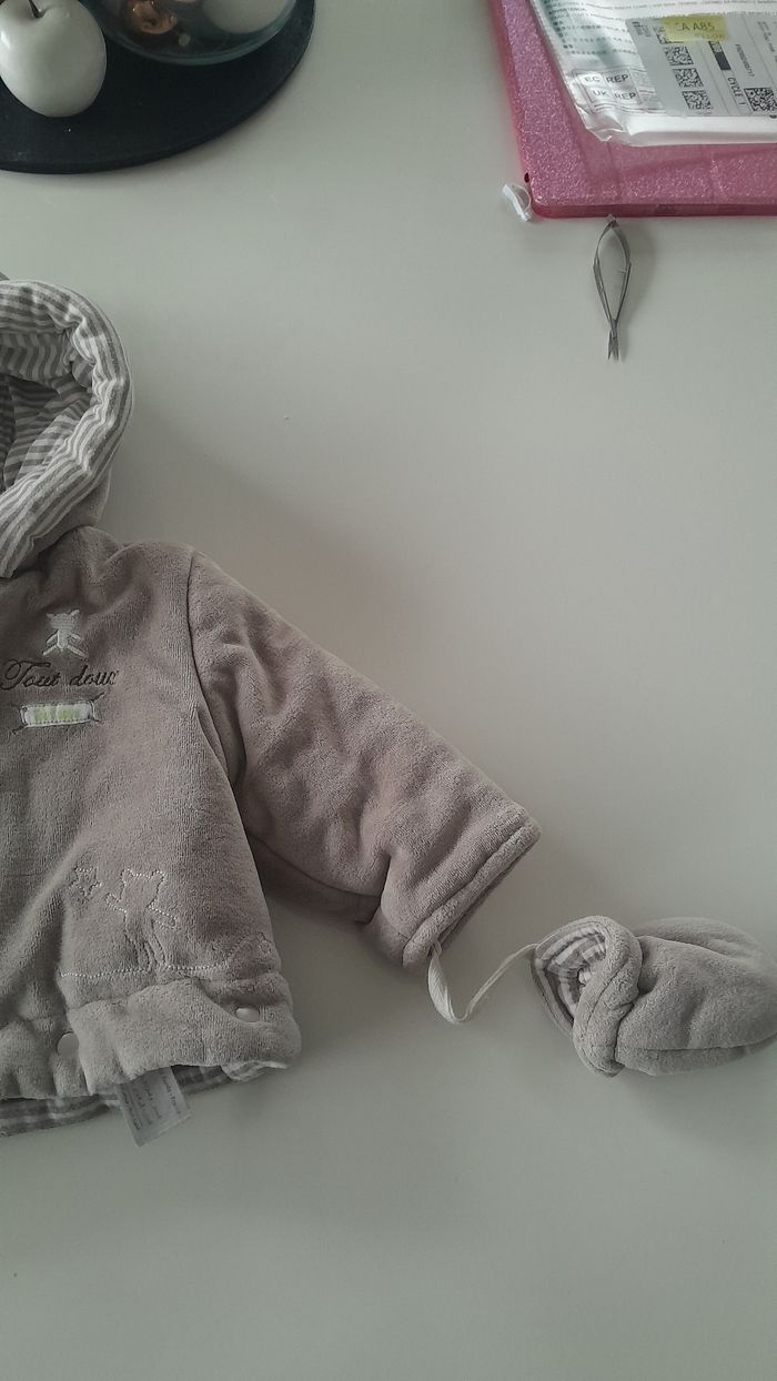 Manteau chaud avec moufles garçon orchestra 6 mois - photo numéro 2