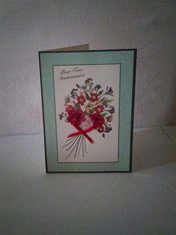 Carte Pour Ton Anniversaire bouquet de fleurs