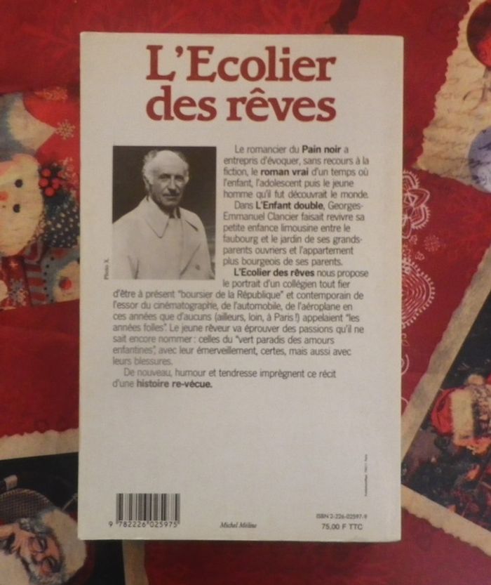 L'Ecolier des rêves de Georges-Emmanuel Clancier Ed. Albin Michel - photo numéro 2