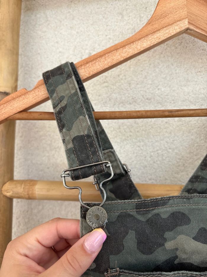 Salopette short treillis militaire - photo numéro 2