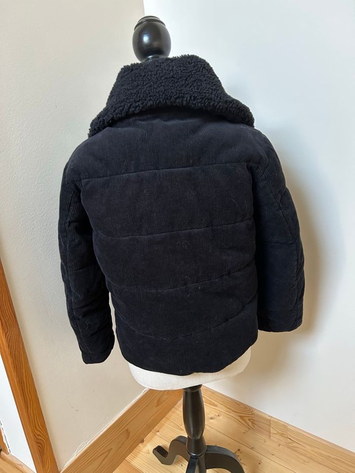 Blouson matelassé en velours côtelé noir - taille 2XS - photo numéro 2