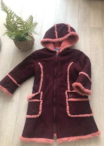 Manteau bordeaux fille Kenzo