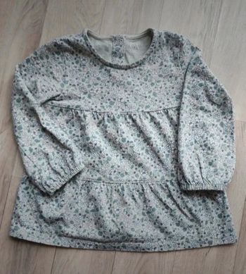 Blouse tee shirt fleuris 86cm