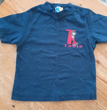 T-Shirt bleu marine t. 2 ans