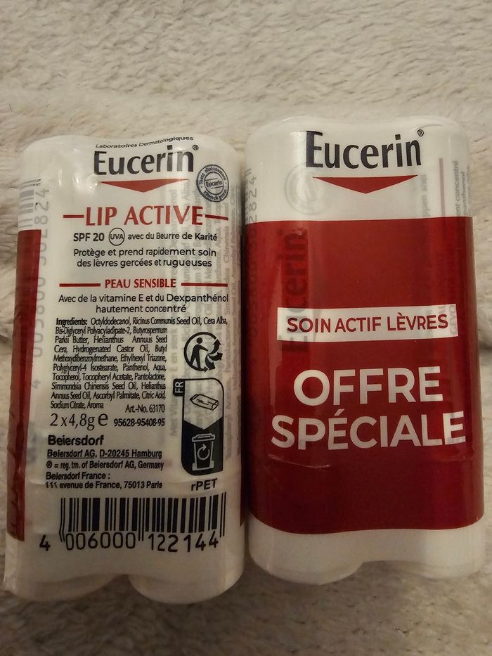 4 sticks lèvres Eucerin - photo numéro 2