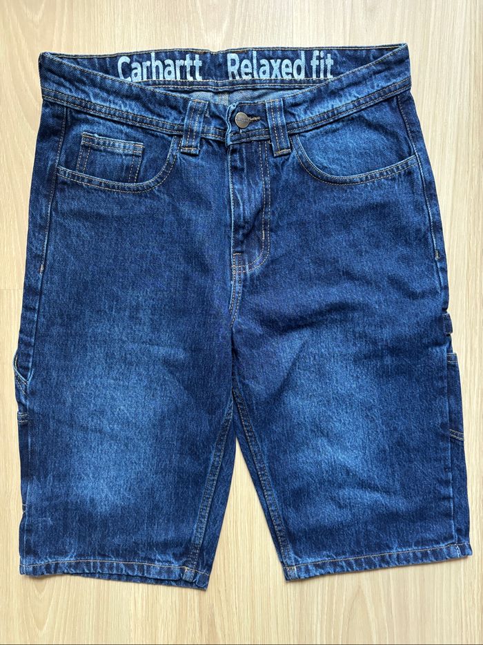 Short Carhartt Single Knee Rework Bleu Marine M / 32 - photo numéro 3