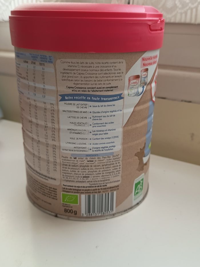 Lait Babybio Caprea 3 - photo numéro 4