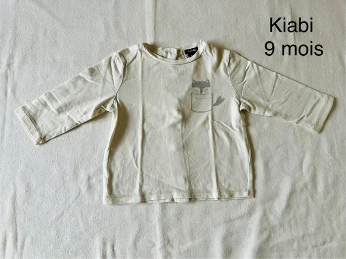 T-shirt manches longues Kiabi 9 mois
