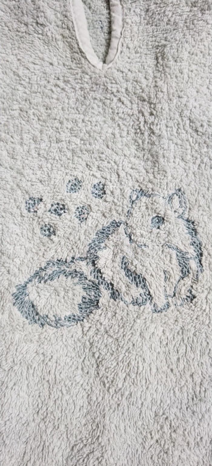 Sortie de bain bleu/gris Bouchara - photo numéro 2